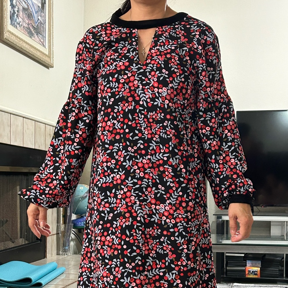 Flowers dress casual